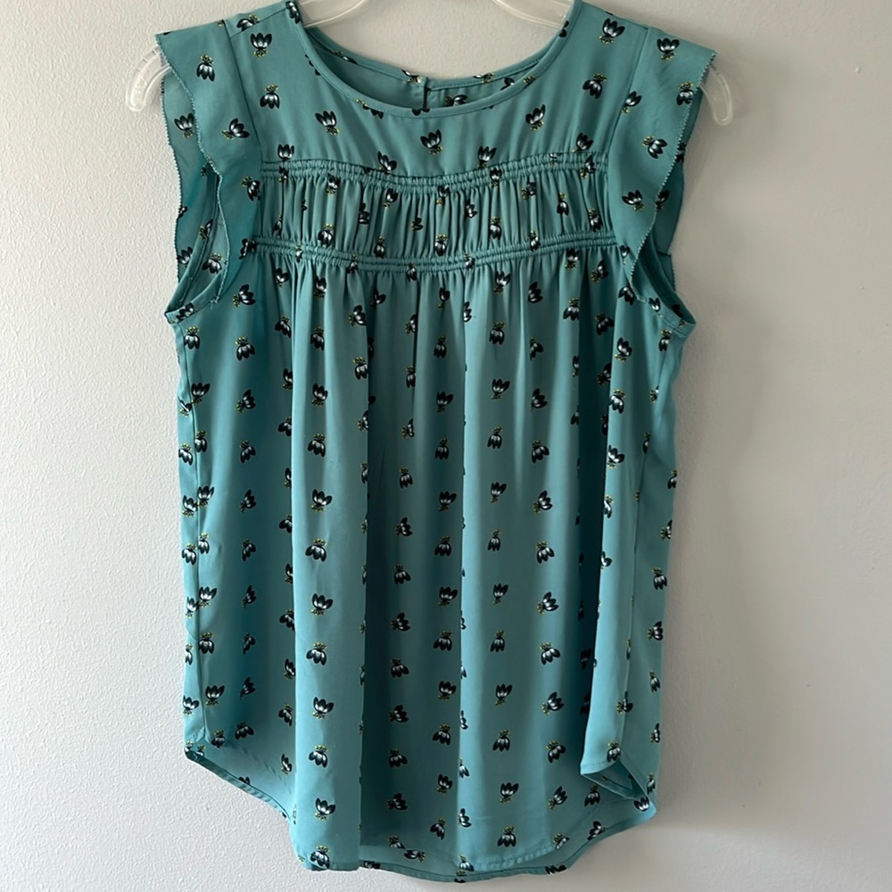 LOFT flutter sleeve tank